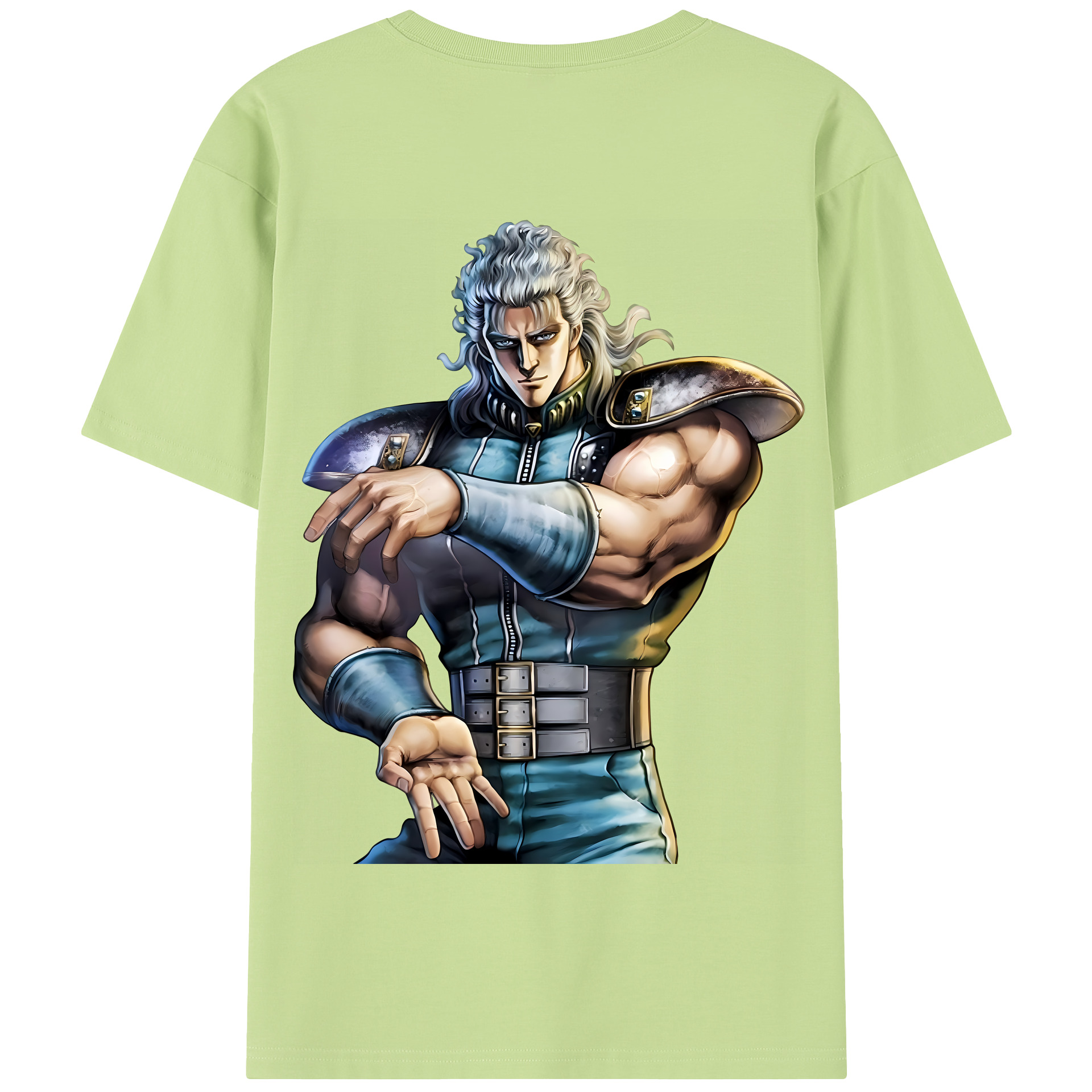 （画像用） 北斗の拳 Fist of the North Star 綿100％半袖Tシャツ（背面プリント）